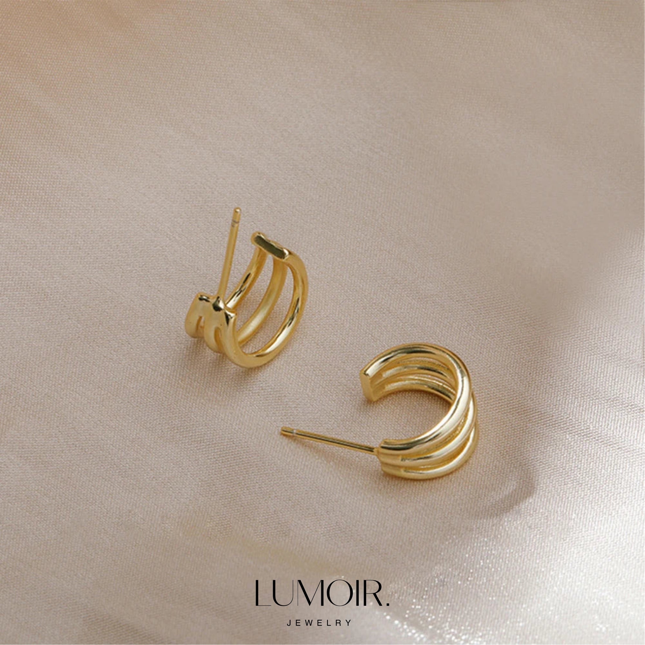 Boucles d'oreilles en acier inoxydable Yalina