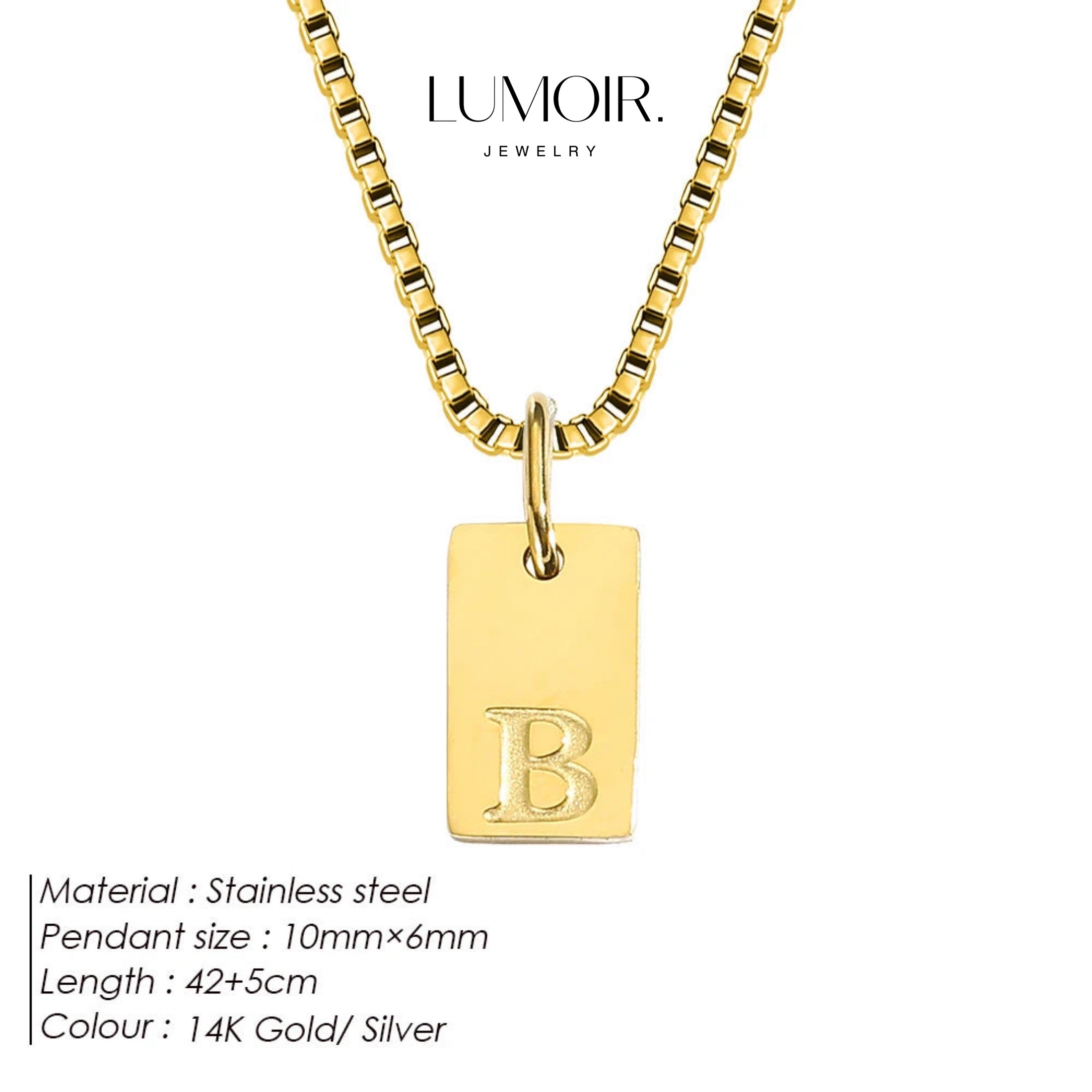 Collier personnalisé en acier inoxydable Luana