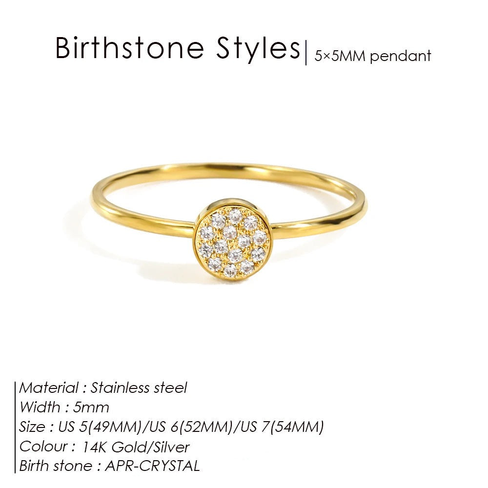 Bague pierre de naissance Daniela