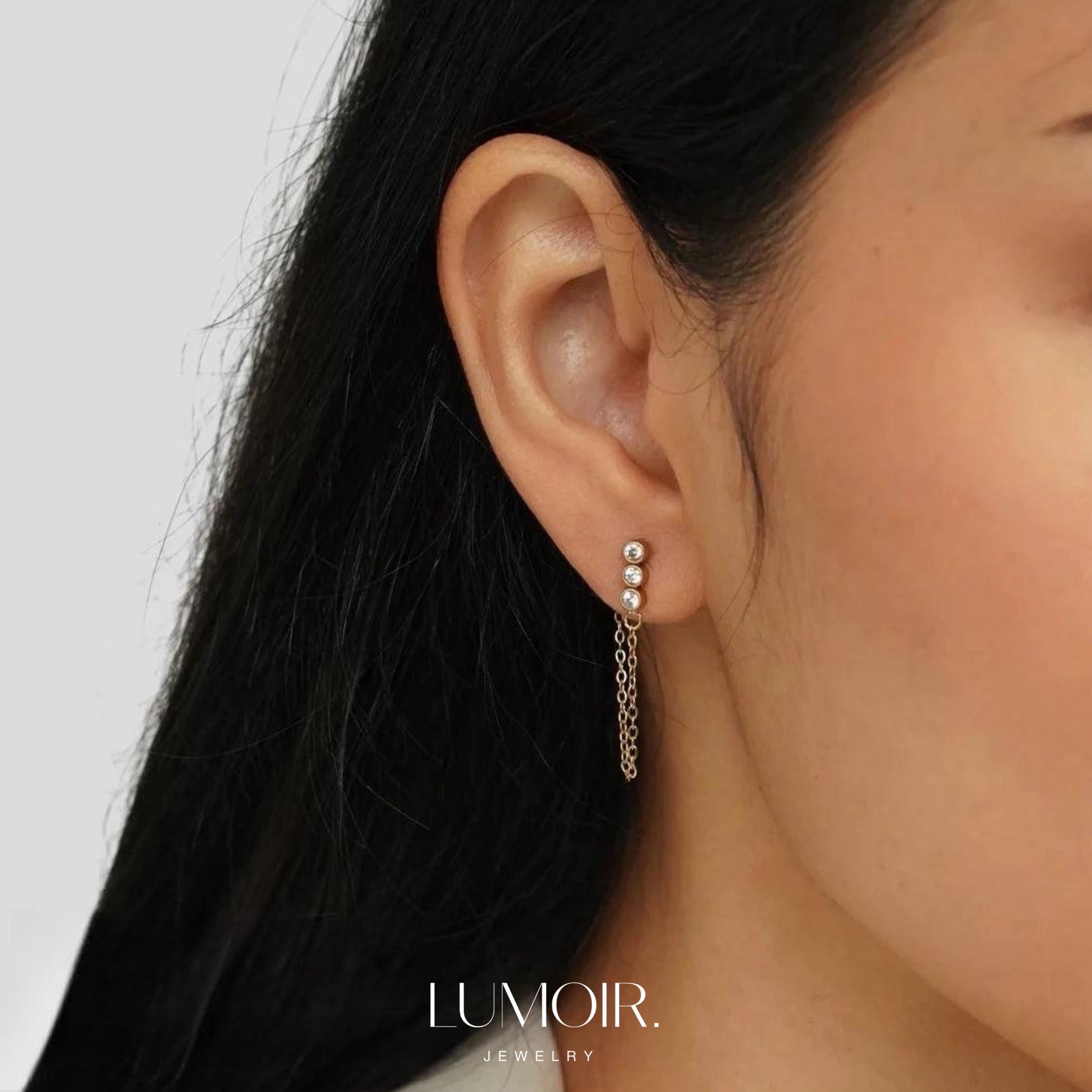 Boucles d'oreilles en pierre précieuse Liora