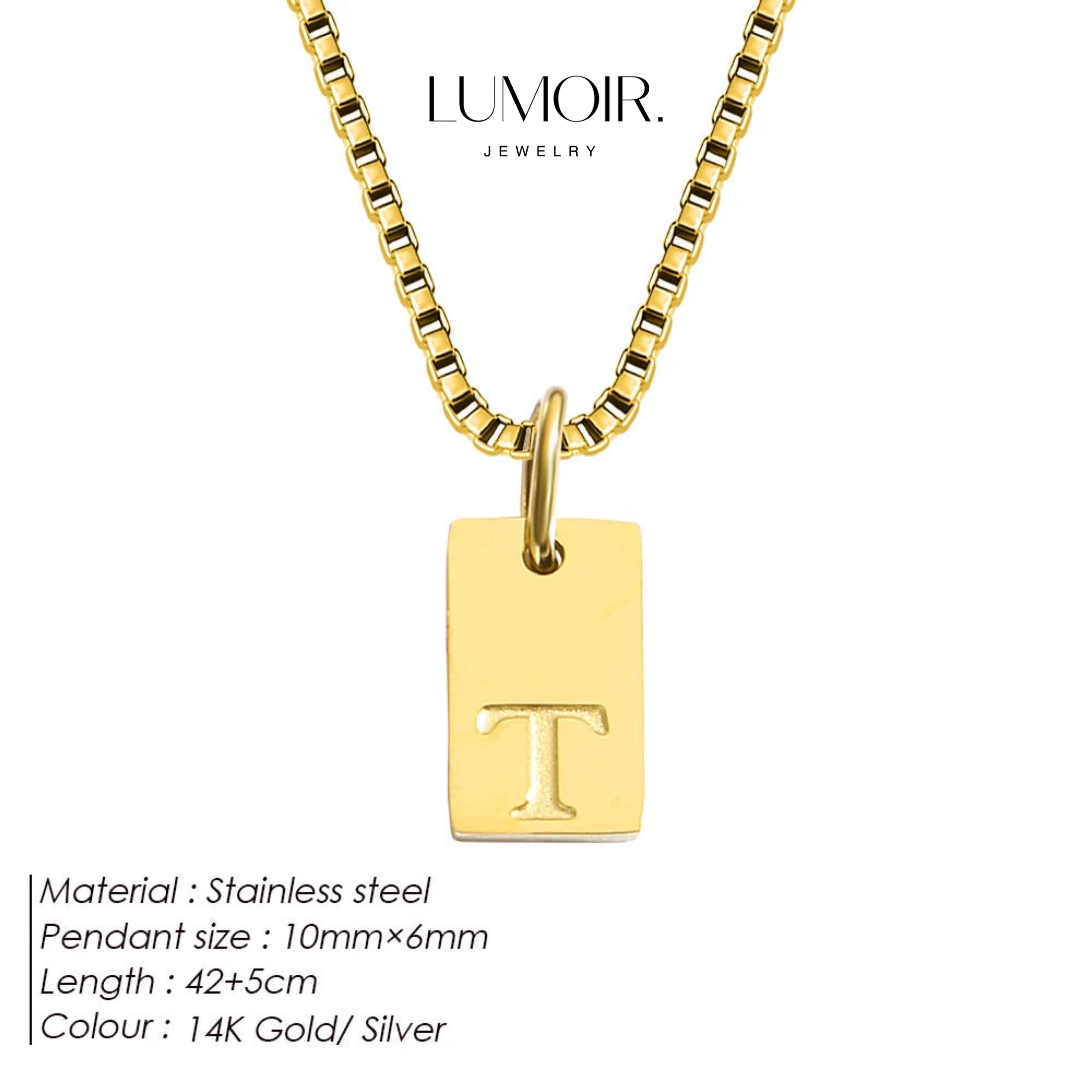 Collier personnalisé en acier inoxydable Luana