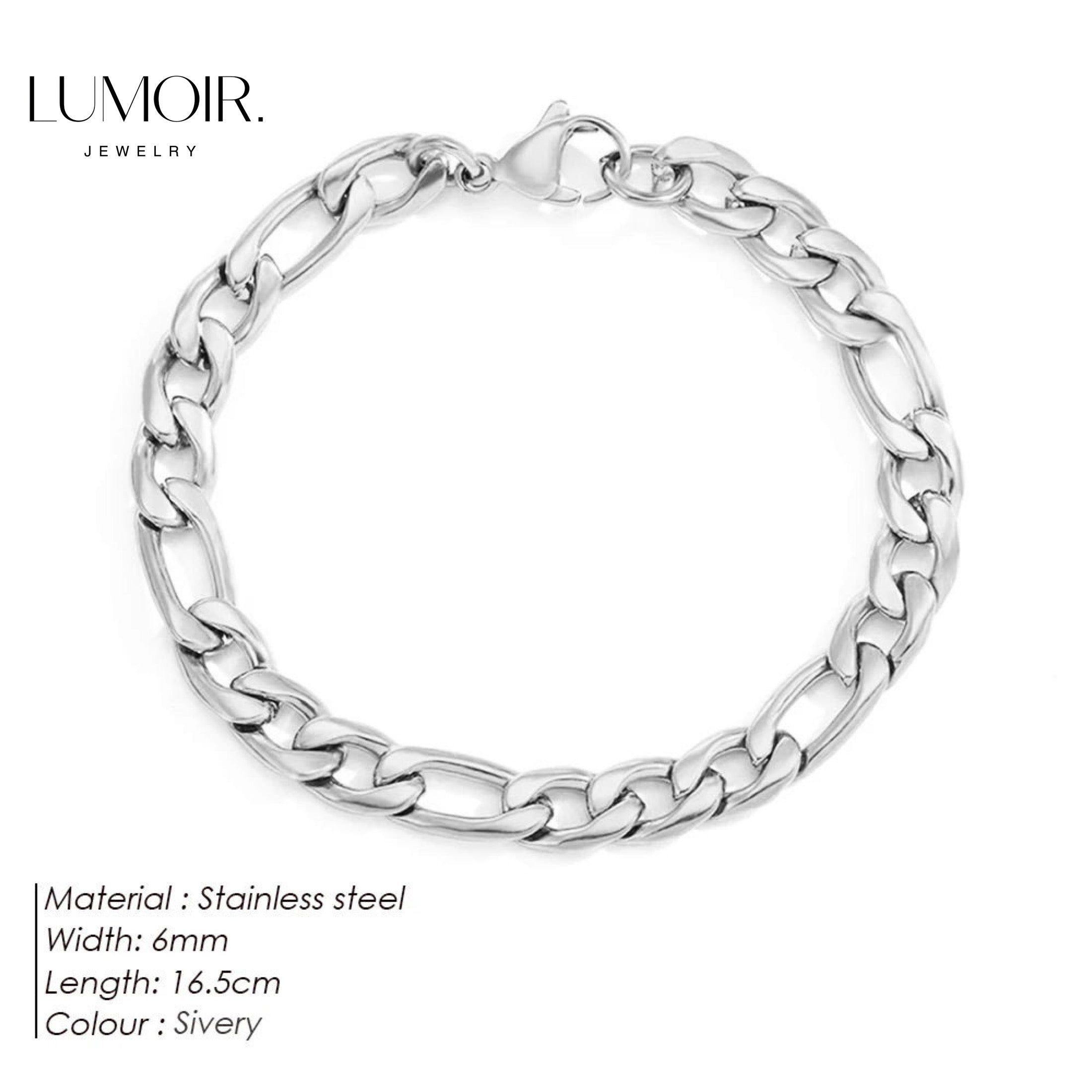 Bracelet en acier inoxydable Noël