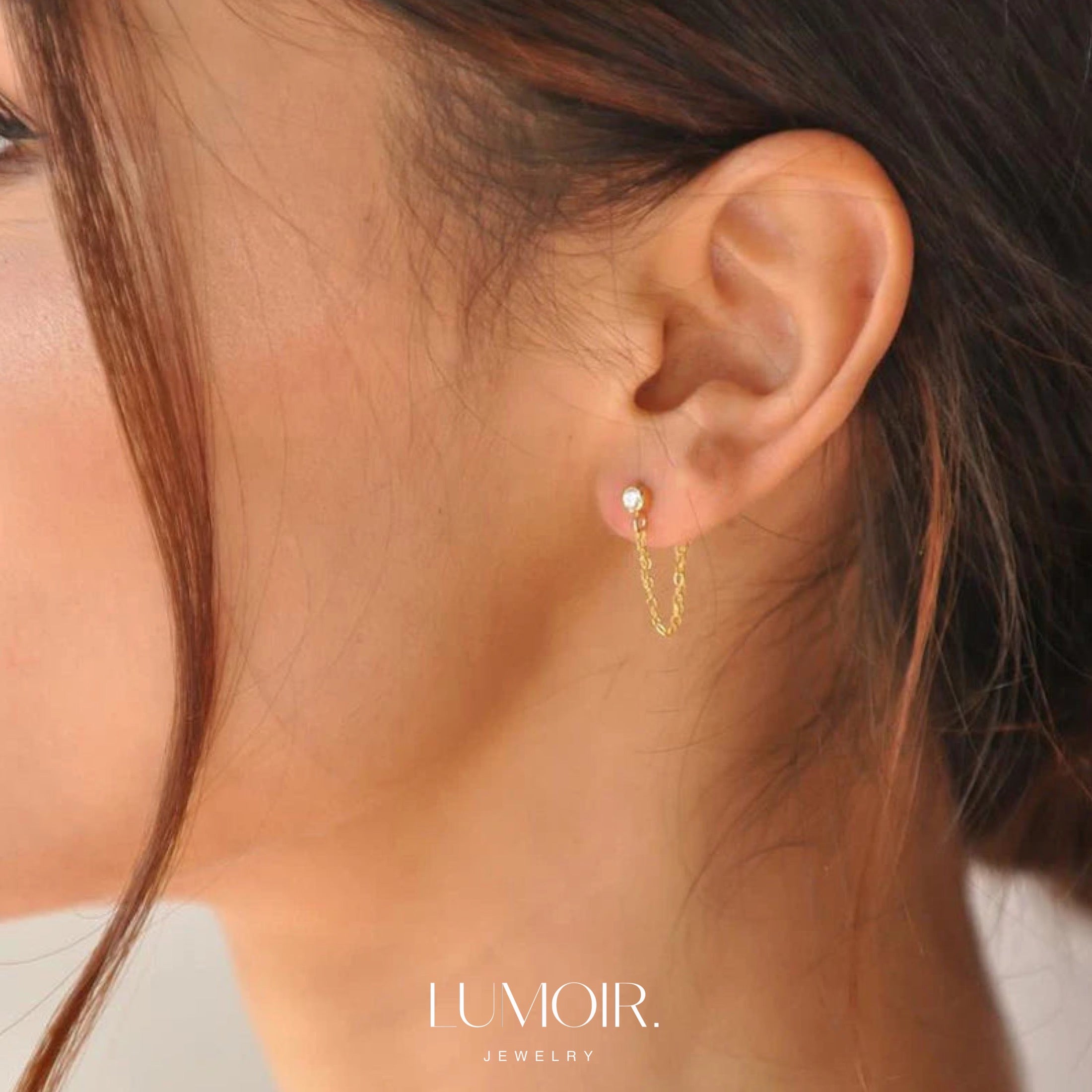Boucles d'oreilles en pierre précieuse Liora