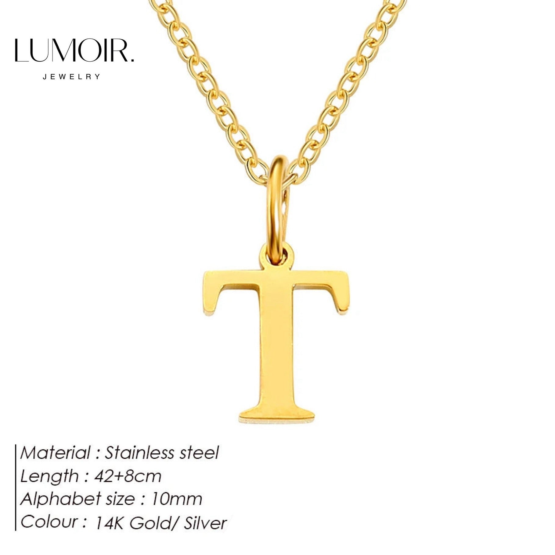 Collier personnalisé en acier inoxydable Lune