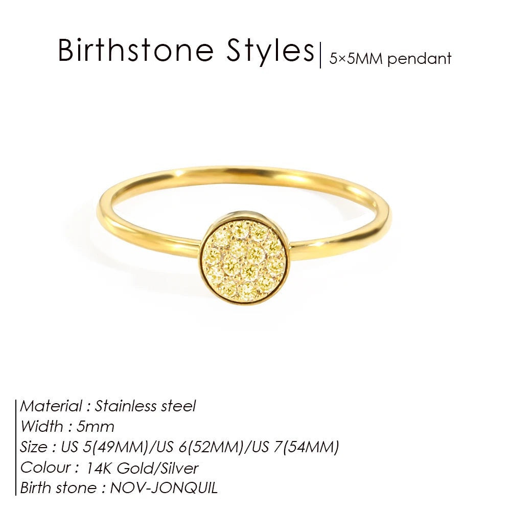 Bague pierre de naissance Daniela