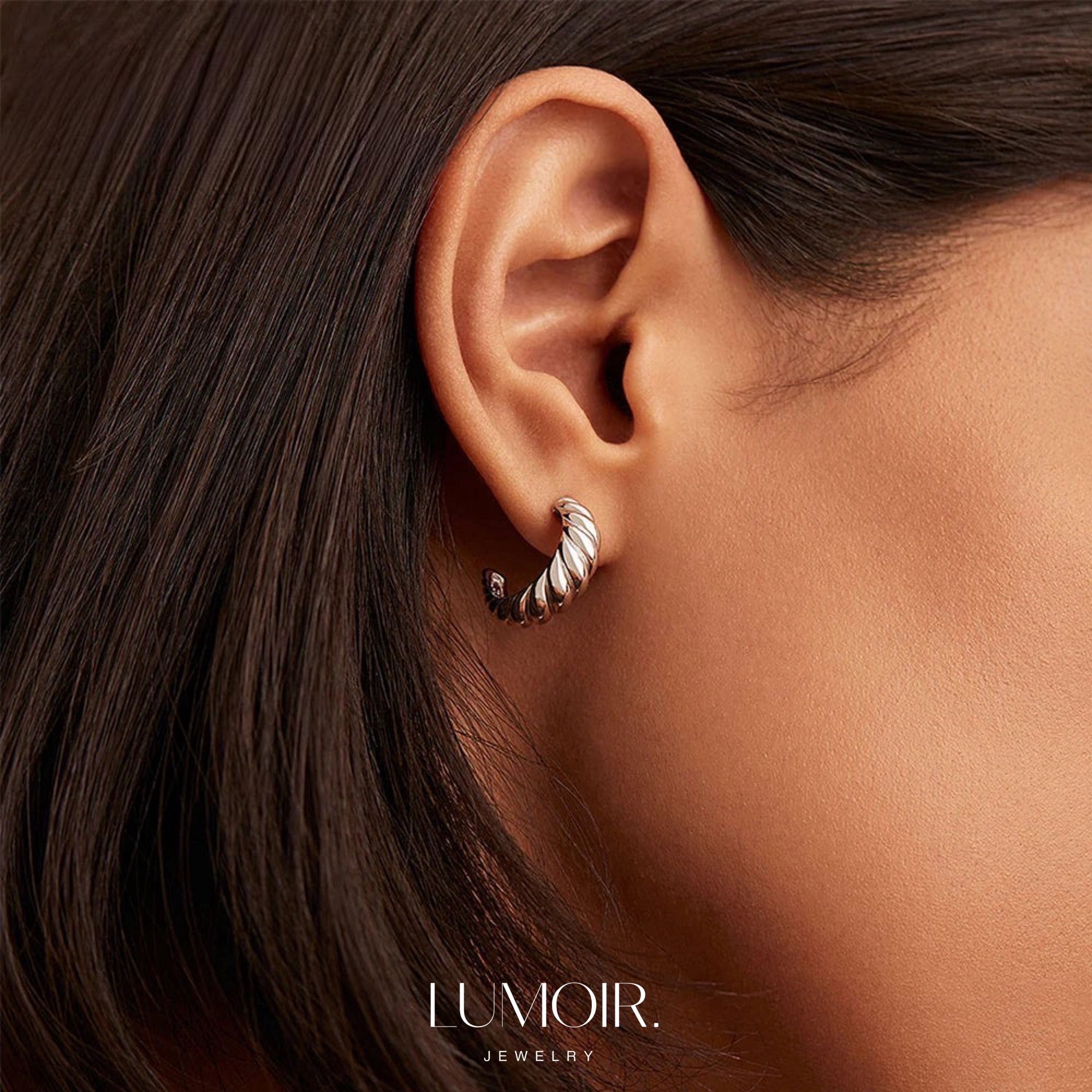 Boucle d'oreille Kira en acier inoxydable