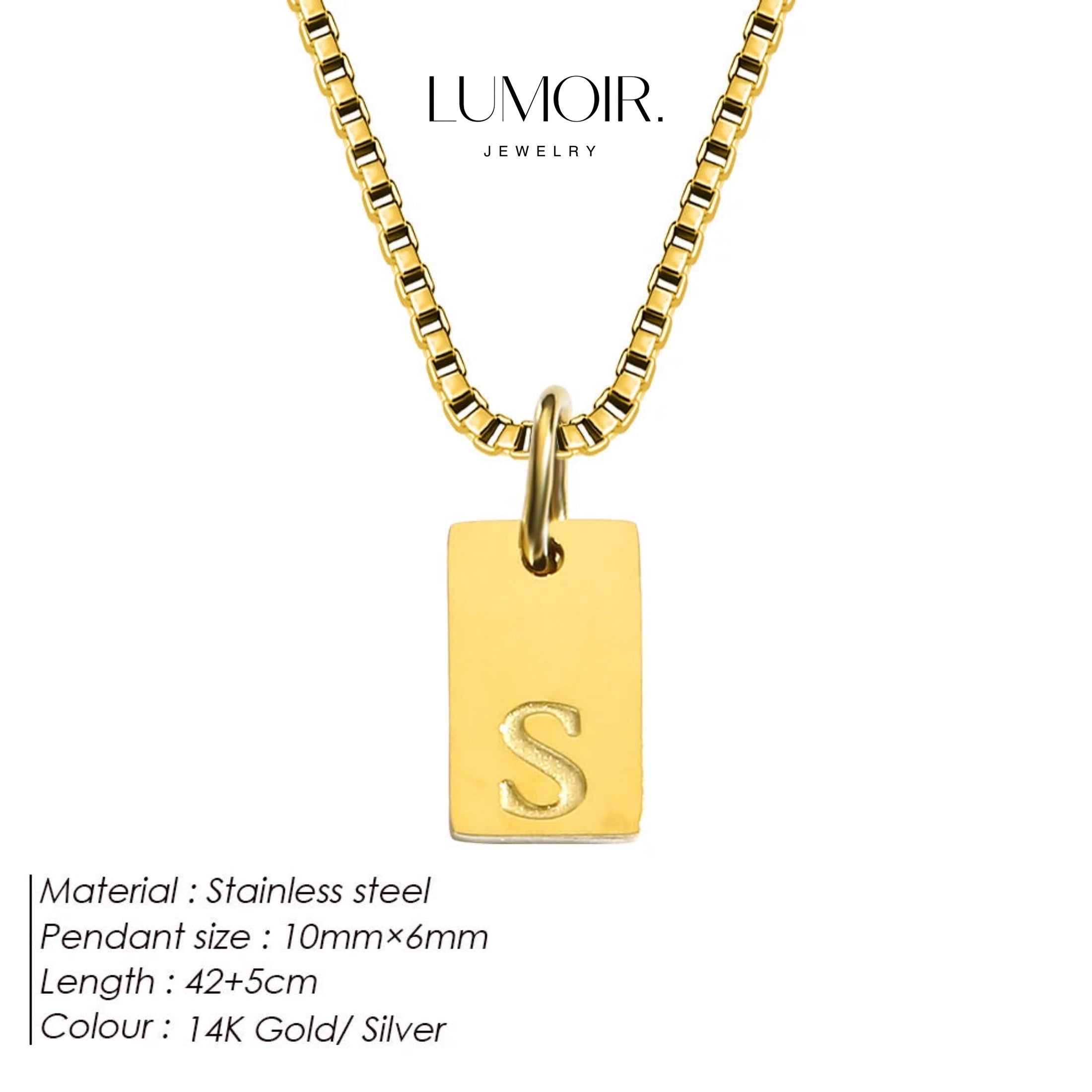 Collier personnalisé en acier inoxydable Luana