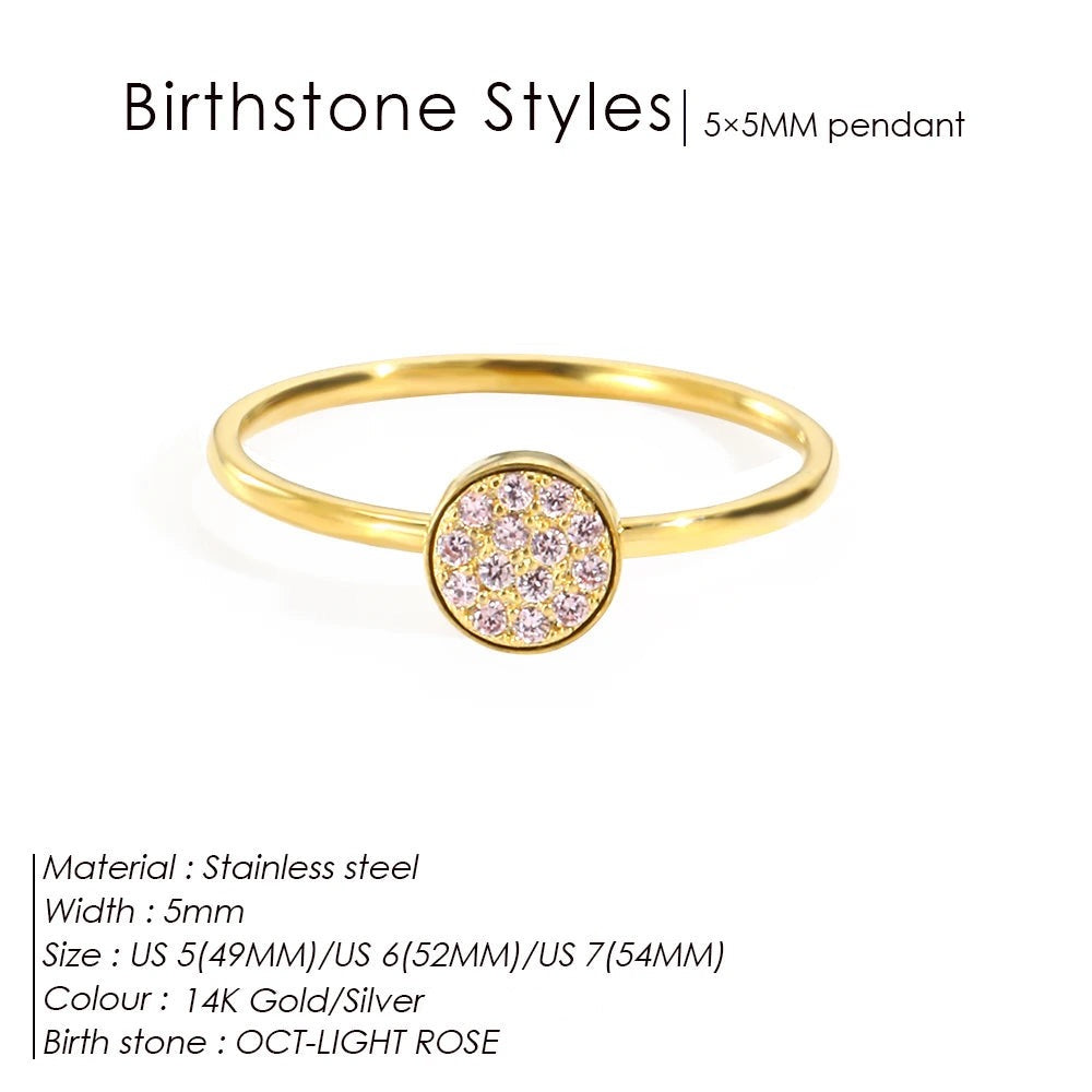 Bague pierre de naissance Daniela