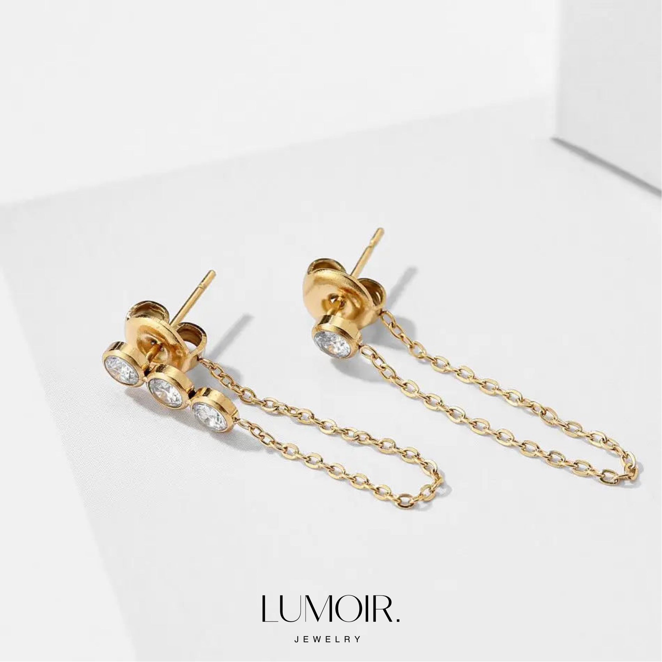 Boucles d'oreilles en pierre précieuse Liora