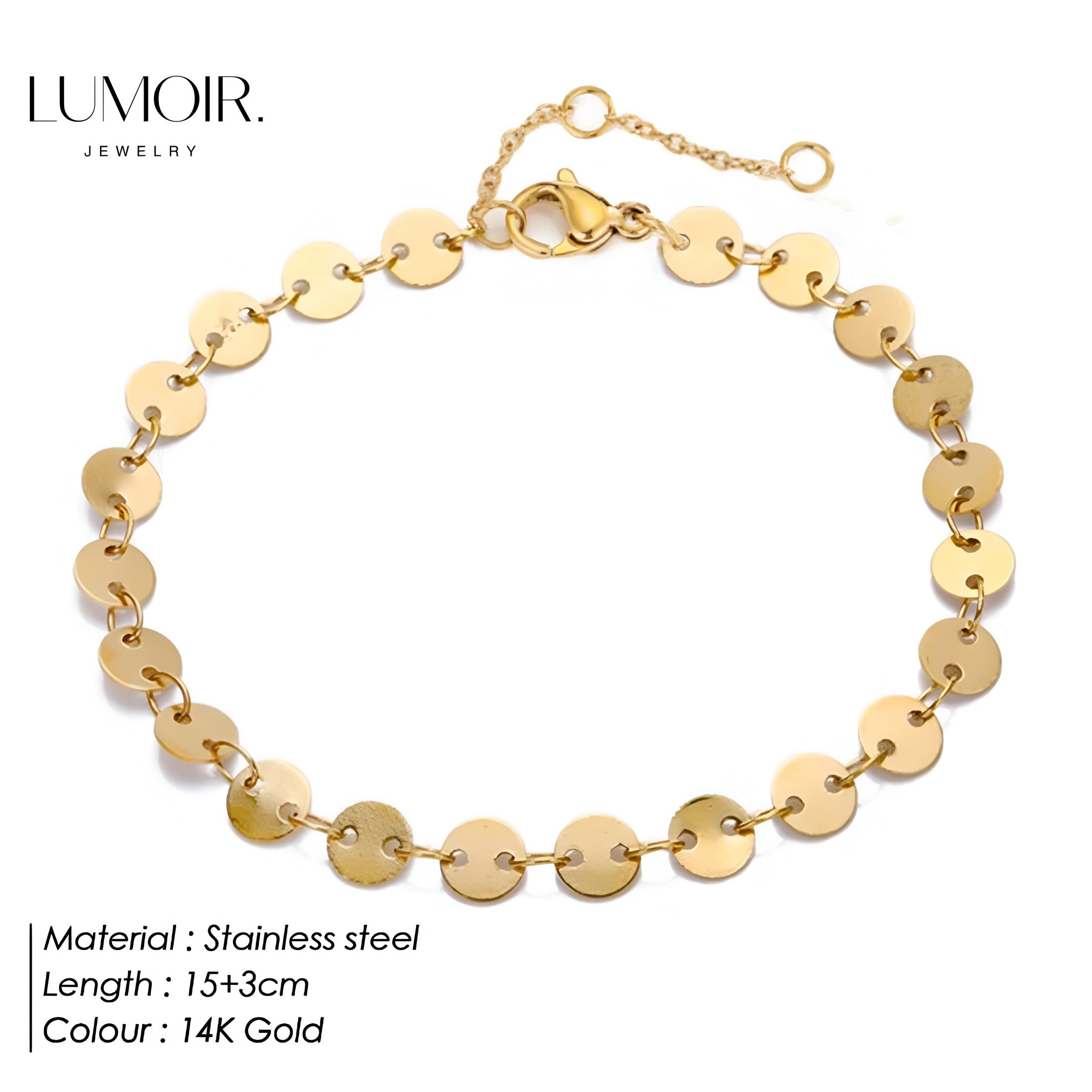 Bracelet en acier inoxydable Lena