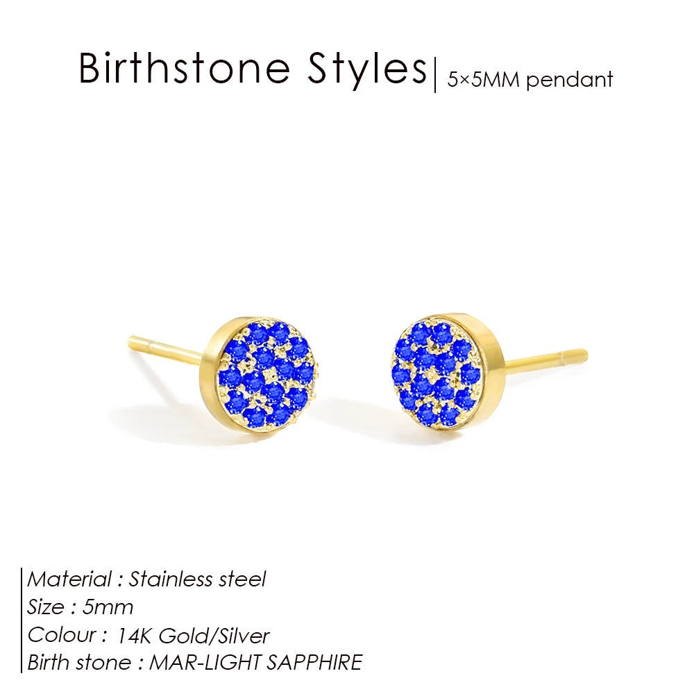 Boucles d'oreilles pierre de naissance Zanira