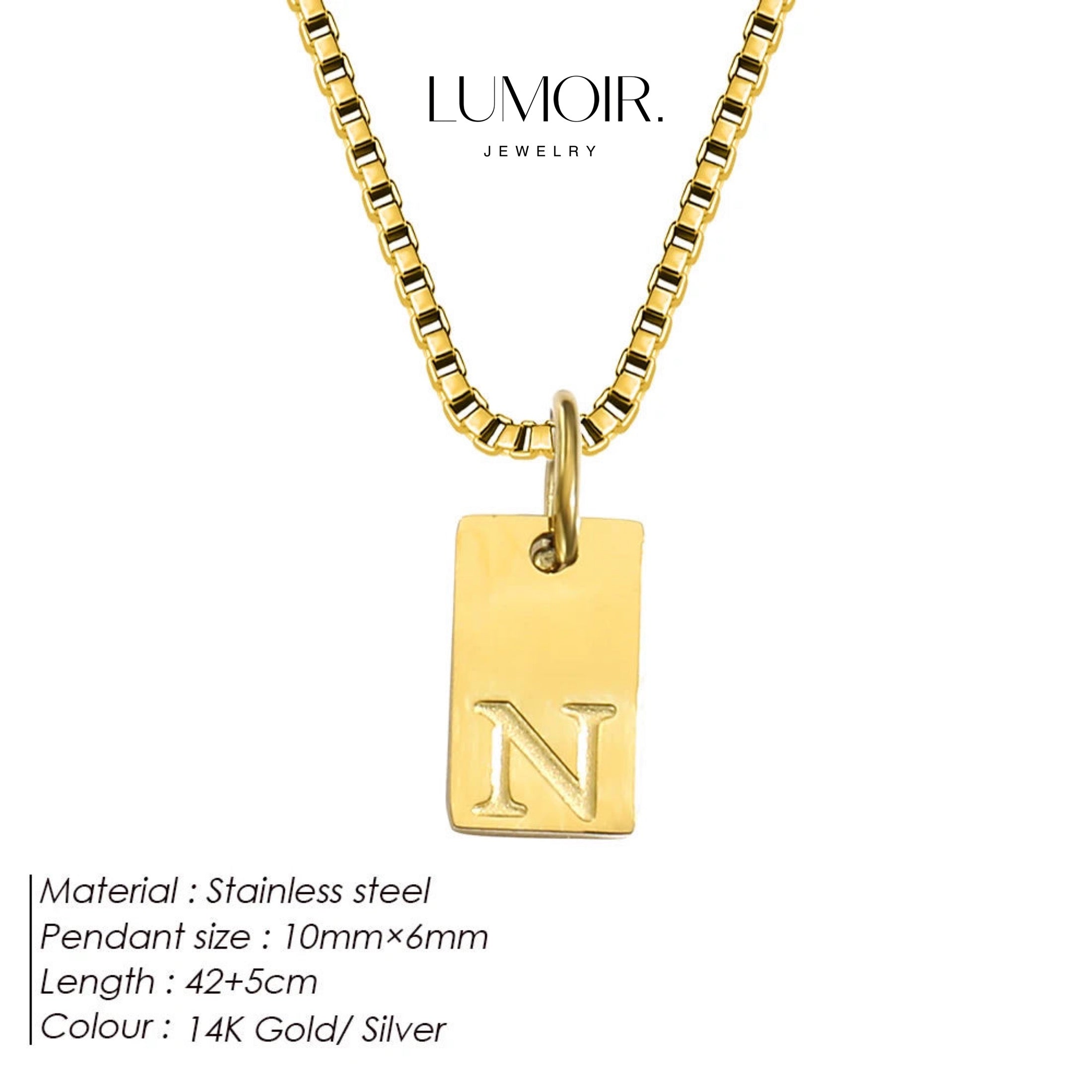 Collier personnalisé en acier inoxydable Luana
