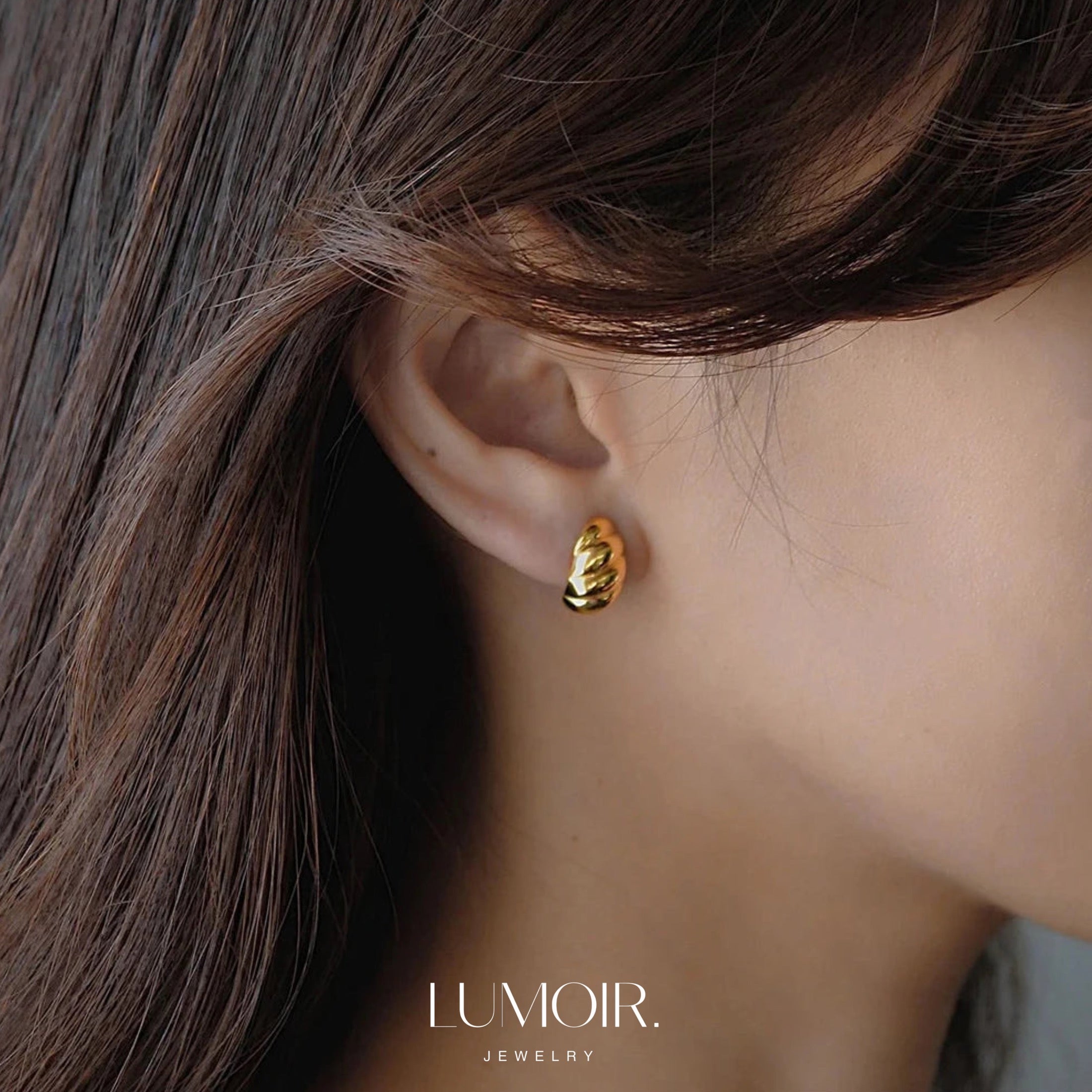 Boucles d'oreilles en acier inoxydable Orielle