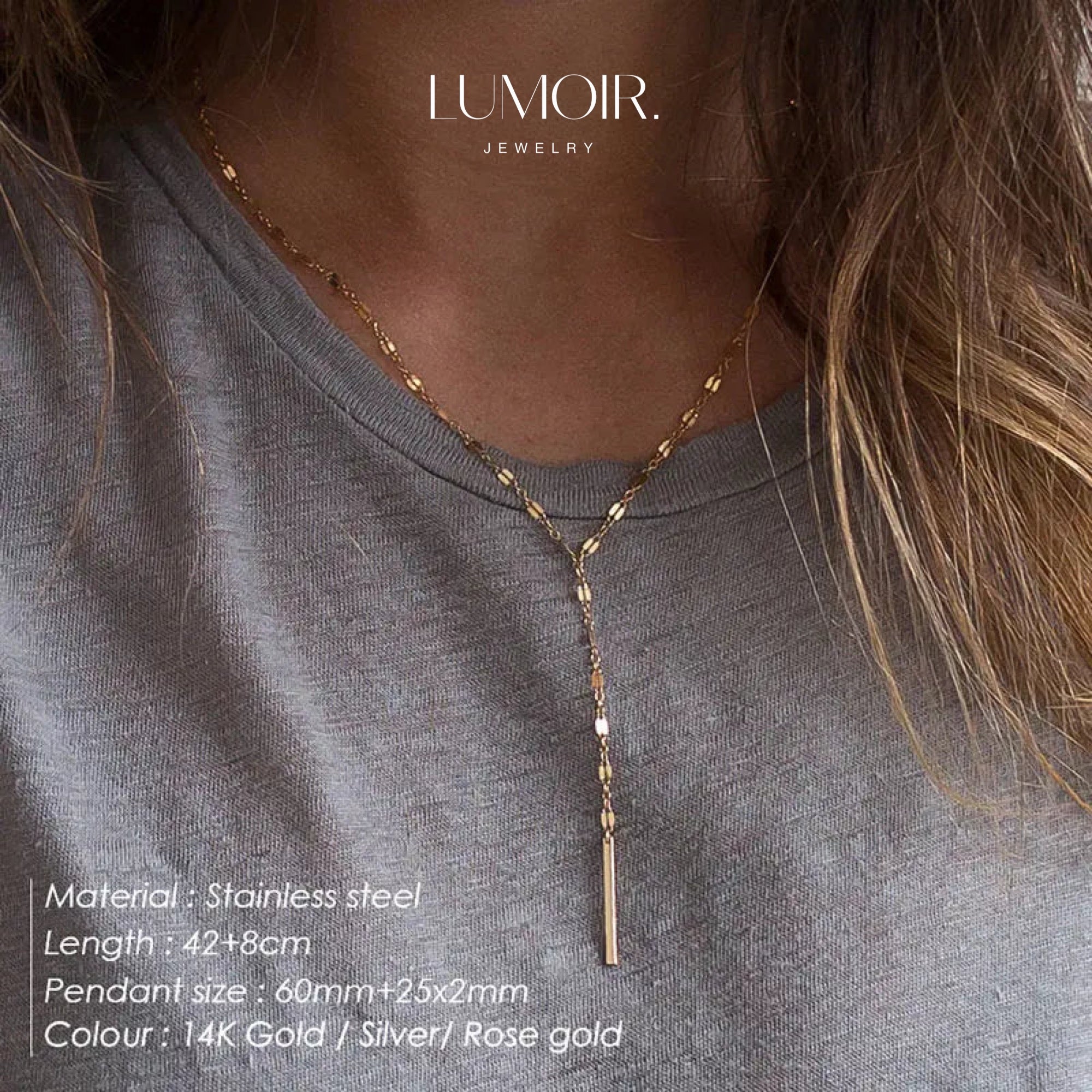Collier personnalisé en acier inoxydable Sophie