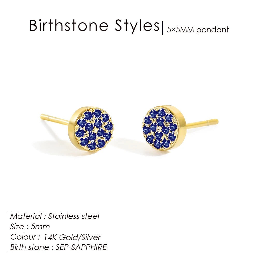 Boucles d'oreilles pierre de naissance Zanira