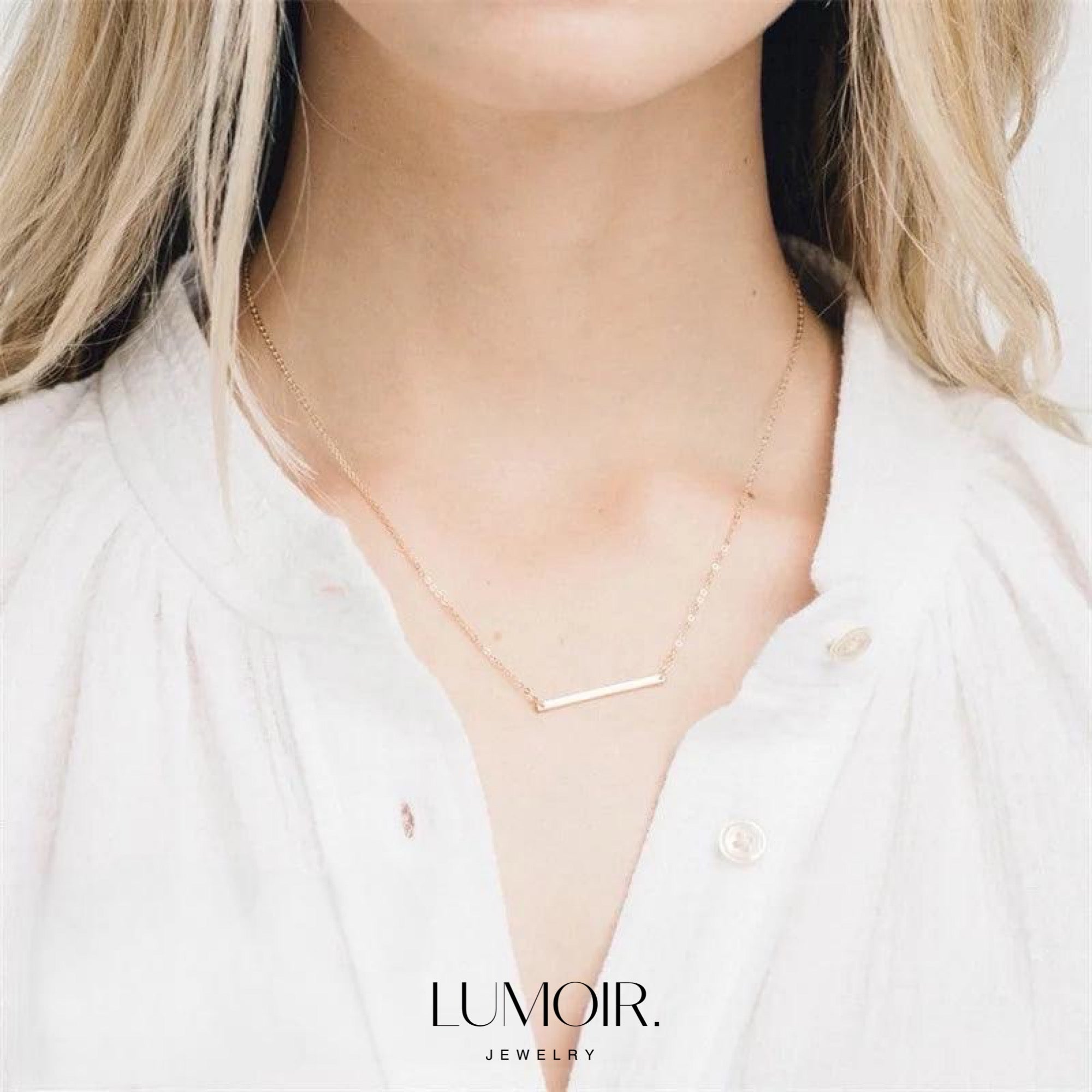 Collier personnalisé en acier inoxydable Elina