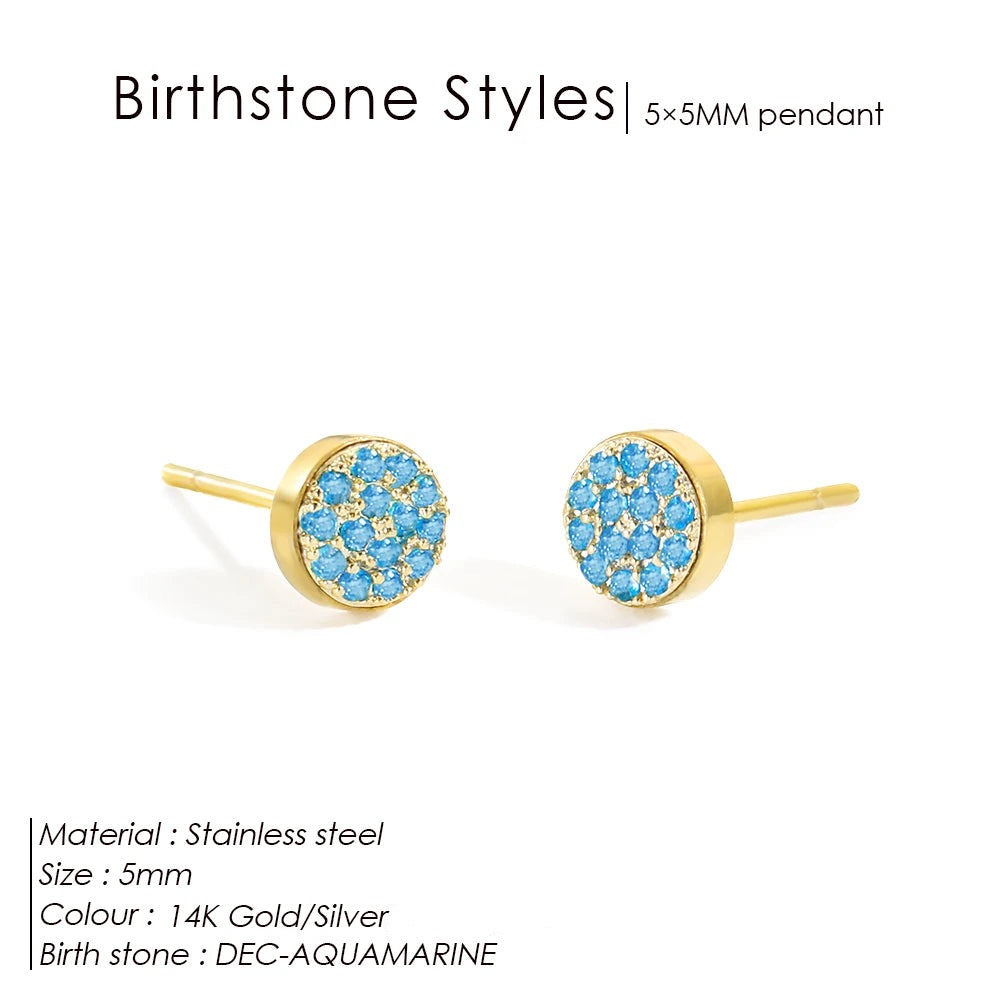 Boucles d'oreilles pierre de naissance Zanira
