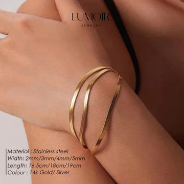 Edelstahl Armband Jade