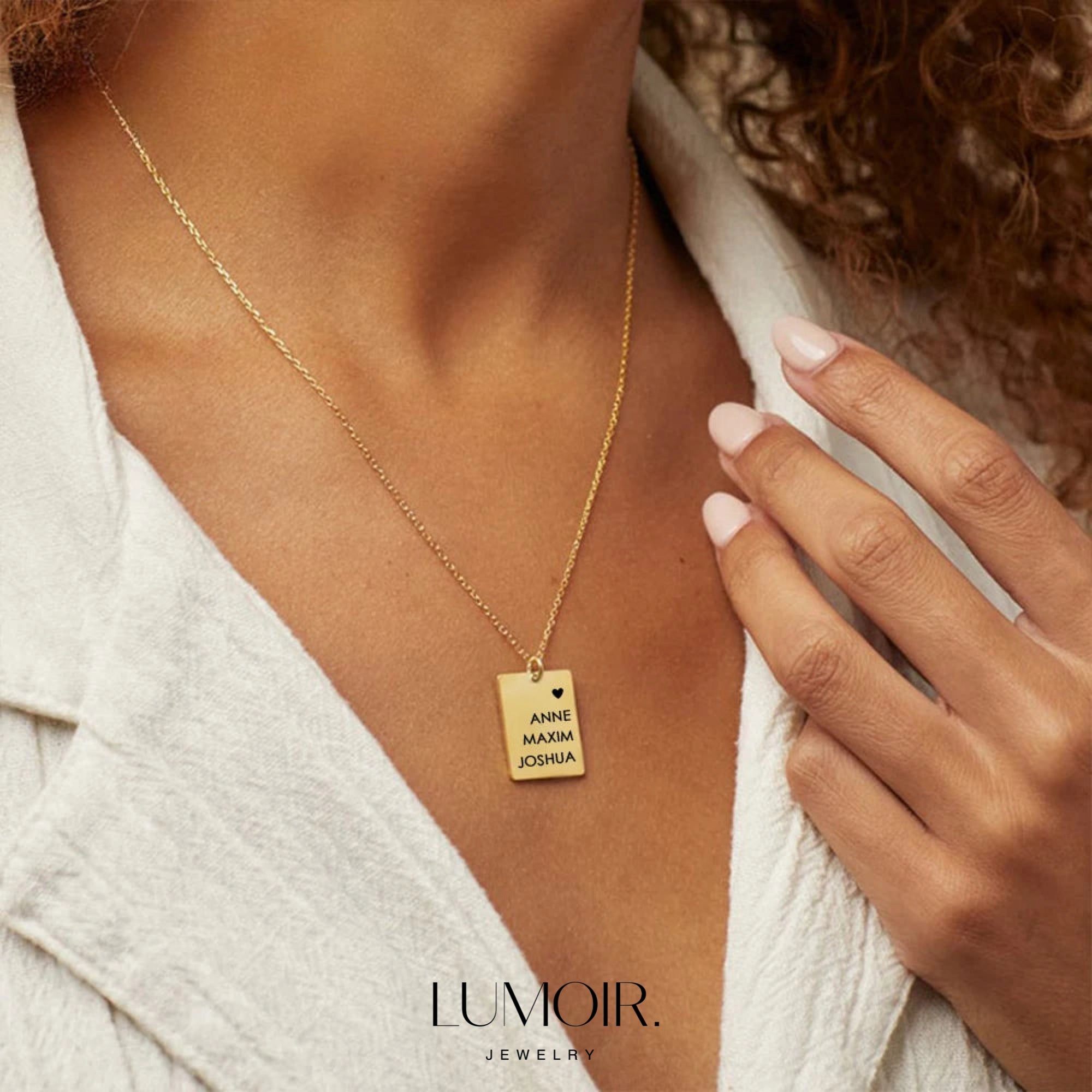 Collana personalizzata in acciaio inox Paola