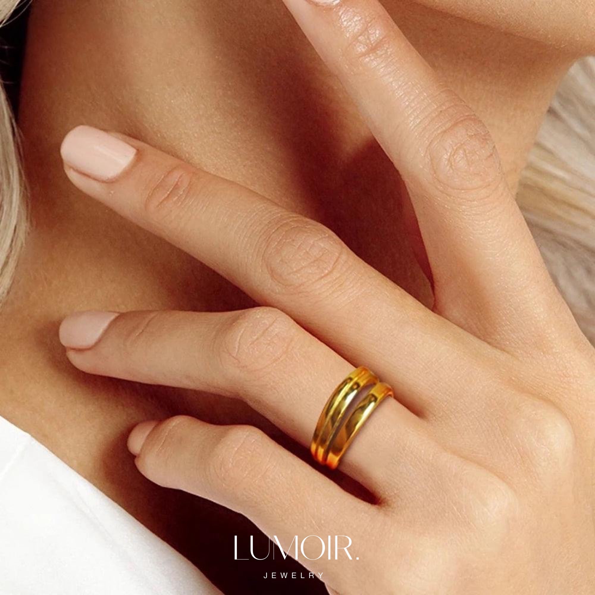 Anello in acciaio inox Lea
