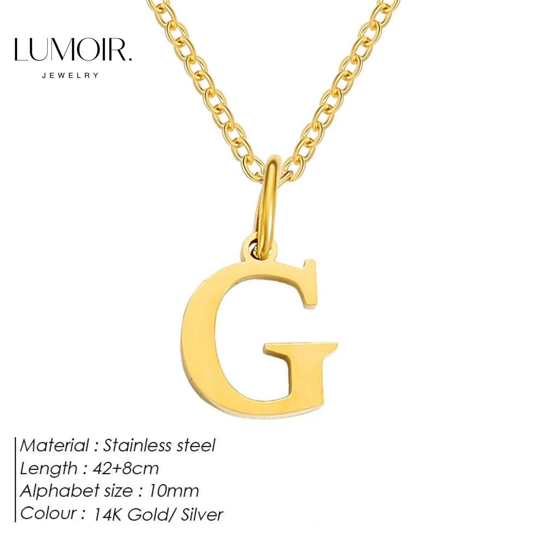 Collana personalizzata in acciaio inossidabile Lune