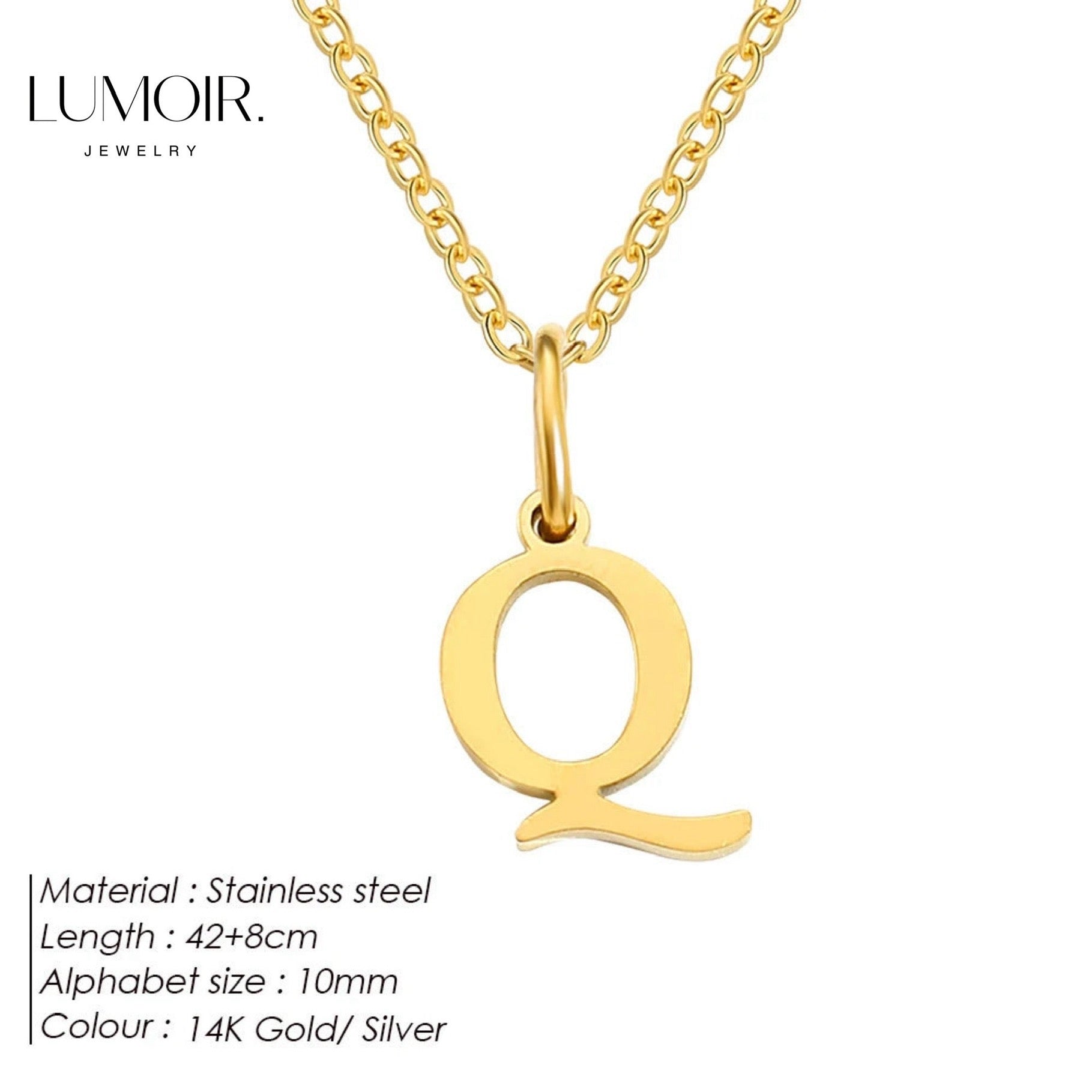 Collana personalizzata in acciaio inossidabile Lune