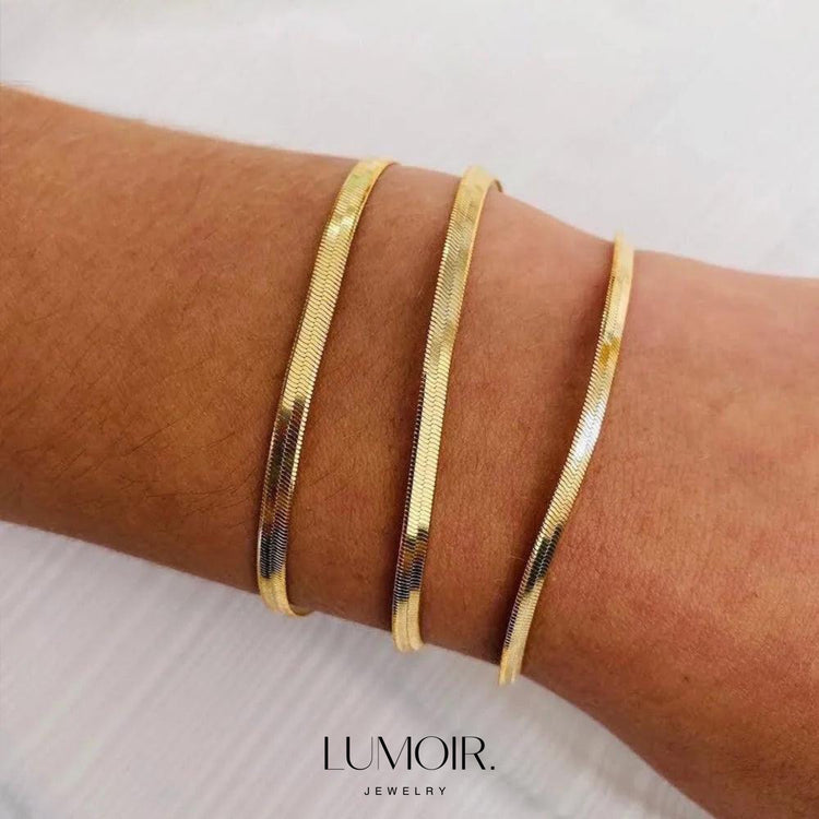 Edelstahl Armband Jade