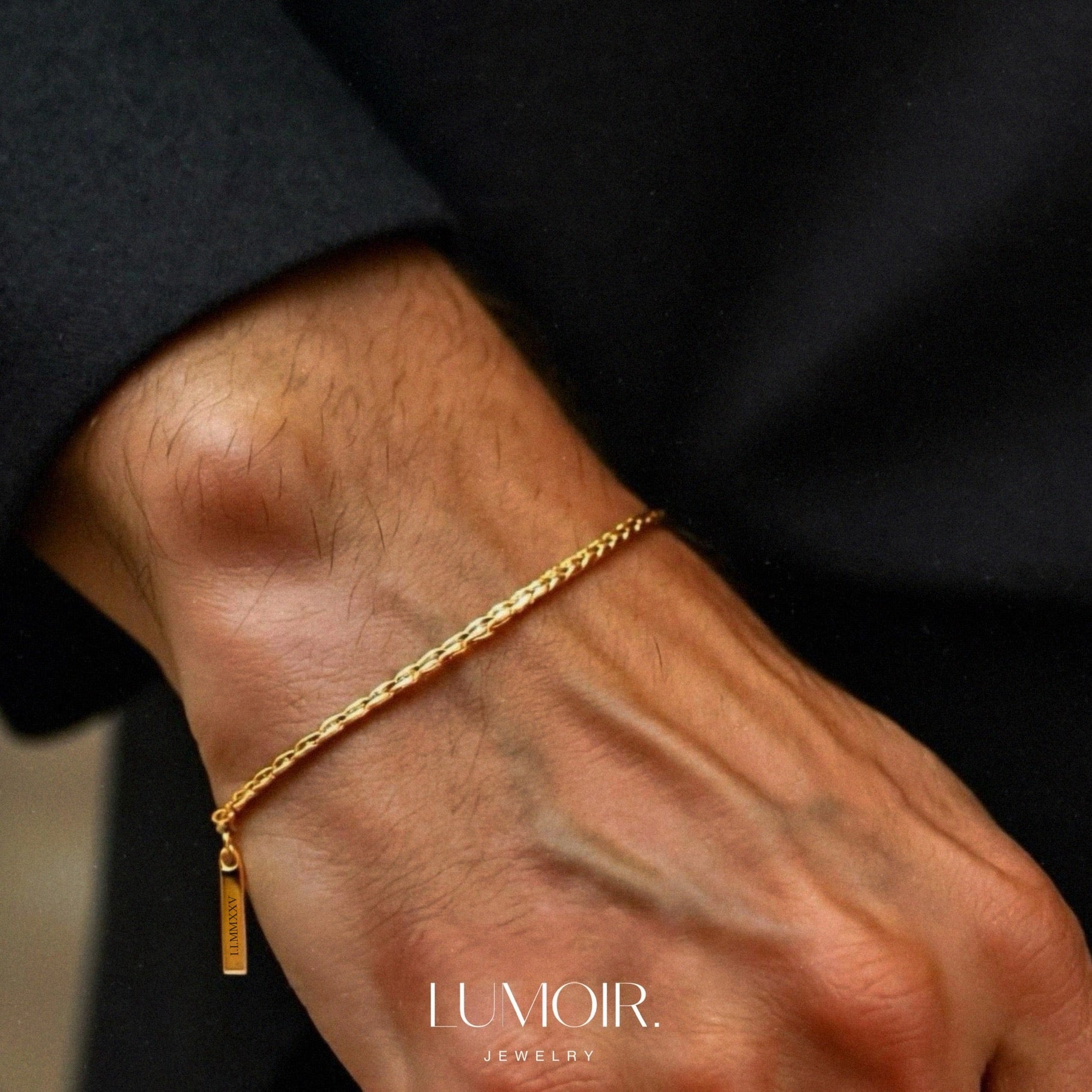 Bracciale personalizzato in acciaio inossidabile Adrien
