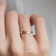 Personalisierter Edelstahl Ring Céline