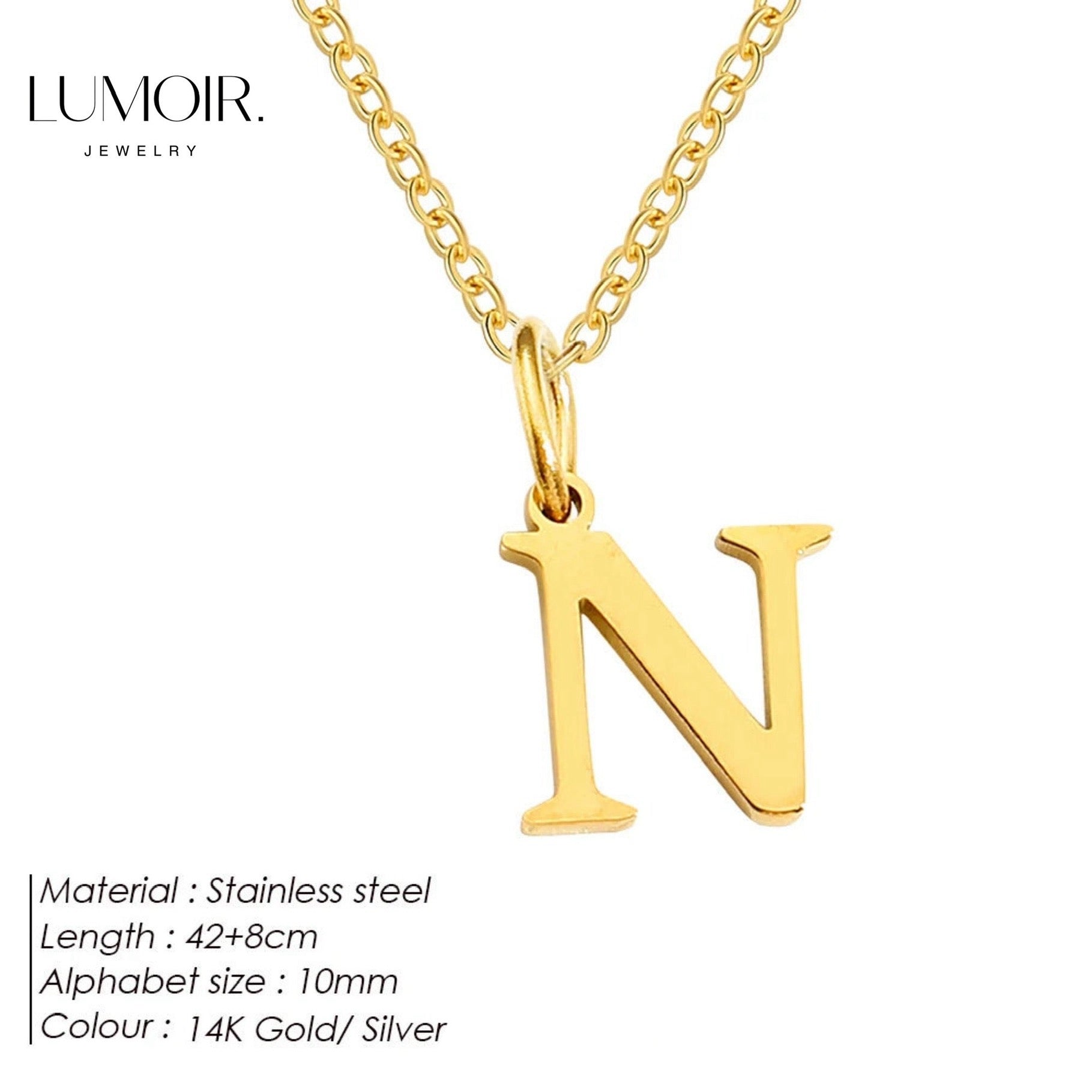 Collana personalizzata in acciaio inossidabile Lune